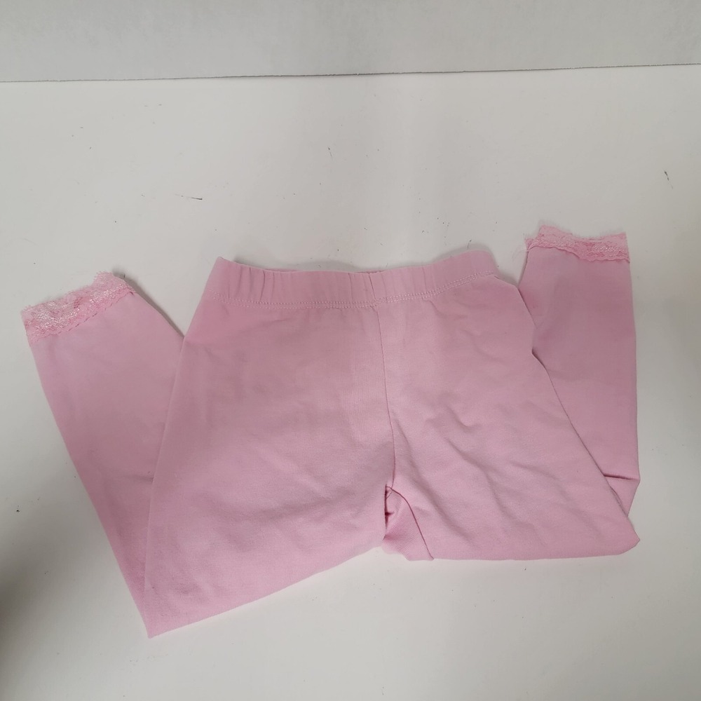 Pink‎ Leggings With Lace On bottom Size 24 Months